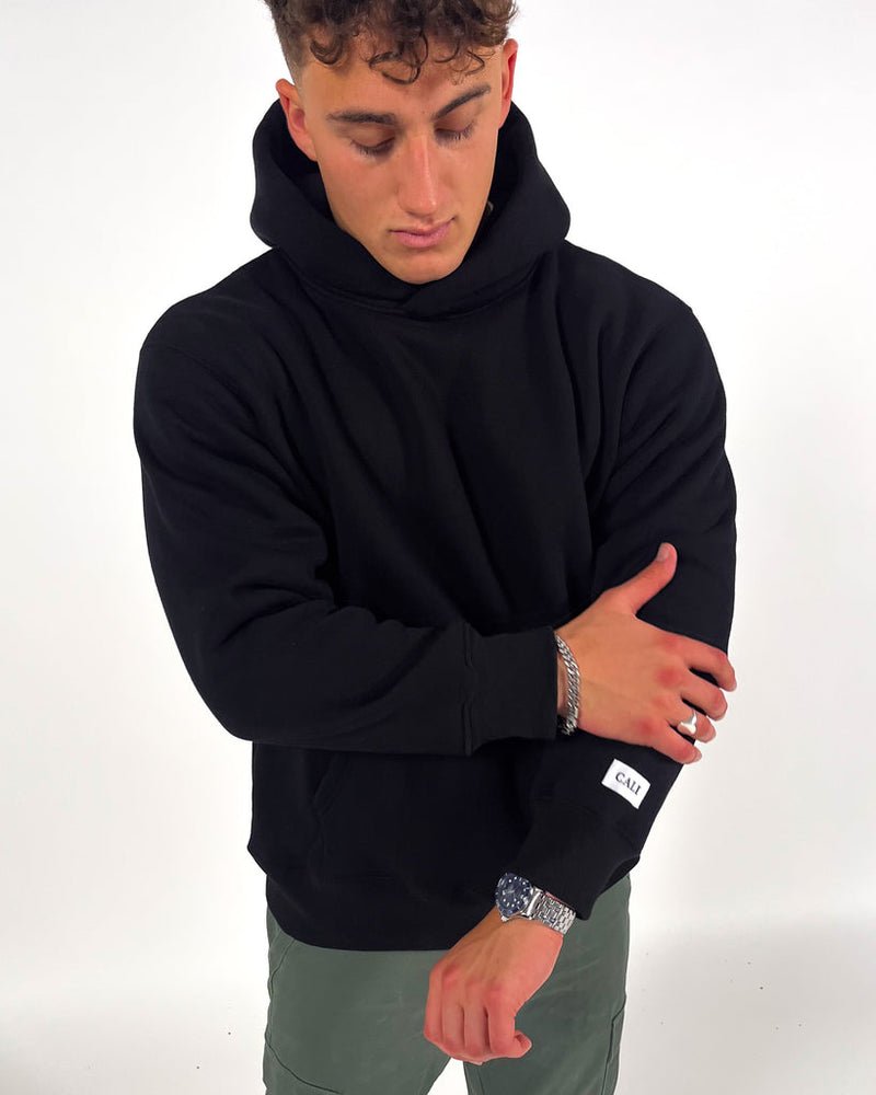 Sudadera con capucha Essential extragrande CALI - Negro